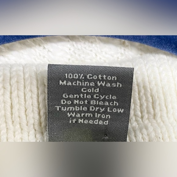 Ann Taylor Ivory Cable Knit Cotton Cardigan S Collared Button Down Sweater - Picture 7 of 8